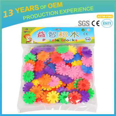 5*5cm mixed color building blocks assembled toys sunflower bricks compatible with legos bricks 500g