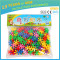 Construction Model Plastic Colorful Building Blocks Designer 3.5*3.5cm Toy bricks blocks with bag 500g