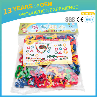 Kids DIY geometric series  blocks toys, 179 pieces toy set for kids, safe, non toxic