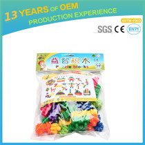 Kindergarten Early Education Toys, Double Stare Blocks, Play Set for Children with 45pcs