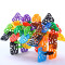 Childhood Memory Plastic Building Blocks, Children Play Toys, Tracery bricks 53pcs