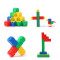 non-toxic plastic bricks, building blocks, baby nursery toy school favorite number blocks