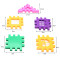 different style colorful cubic building blocks, gifts action figures, hot sell number blocks 23pcs