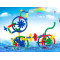 yiwu factory provide kids preschool jigsaw puzzle toys, 174pcs Tube blocks