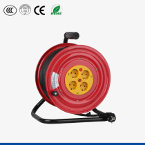 CE Metal 4 Outlets Metal Extension Lead Reel/Cable Reel