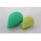 2016 hot sale 3D PU makeup sponge with three cut used with makeup brushes