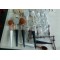 rose red oval makeup brush set, toothbrush makeup brush set in individual or set