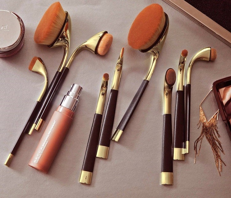 best quality golf shape makeup brushes
