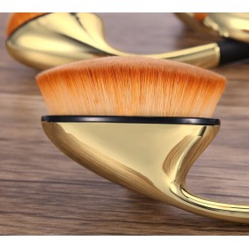 rose red oval makeup brush set, golf makeup brush set in individual or set