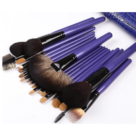 Chengfa Purple 22pcs Natural Hair Professional Makeup Brush