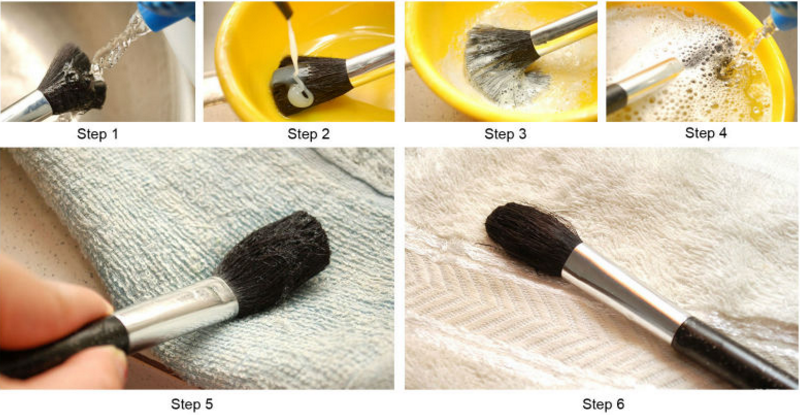 cleaning your Chengfa makeup brush