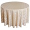 Plain Jacquard Poly Round Tablecloth