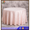 Round Linen Jacquard Tablecloth