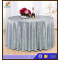 Customized Gold Round Jacquard Tablecloth
