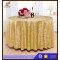 Customized Gold Round Jacquard Tablecloth