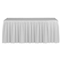 Customized Table Skirt with Shirred Pleats