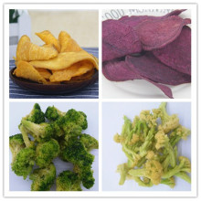Fried sweet potato slice and broccoli samples to Australia
