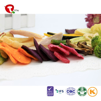 TTN Gold Supply Manufacturers Wholesale Healthy Green Mixed Vacuum Fried Vegetables