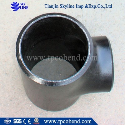 carbon steel a234 wpb pipe fittings welding tee with ISO certificate