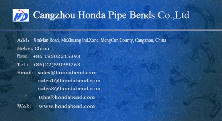 honda pipe bend name card 