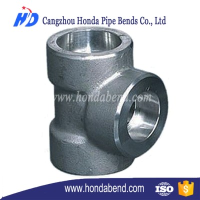 High pressure ASME socket welding equal and reduce Tee pipe fitting