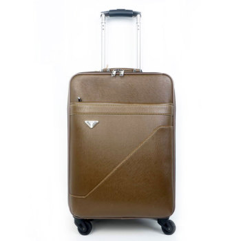 eminent PU waterproof business leisure travel luggaeg bags men and ladies trolley luggage bag set