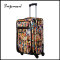 Stylish New design leopard Pattern PU travel luggage suitcase