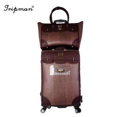 Tripman 2018 PU Luggage Set Handbag Outside Trolley Luggage