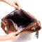 Luxury brown pu leather ladies crossbody purse messenger shoulder bag handbag for women hang out