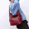 Designer pu leather convertible ladies tote messenger shoulder bag women backpack for girls