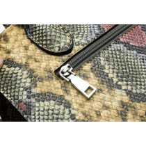 Paris elegance pu leather women snake skin pattern print messenger shoulder bag ladies handbag