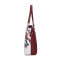 6 Pcs/Set flower printed pu leather women purse clutch messenger shoulder bag ladies handbag set