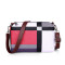 4 Pcs/Set fashion colorful grid stripe pu leather purse clutch messenger shoulder bag handbag set
