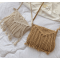 Manufacturers lady casual tote bag women shoulder bag beach straw bag with tassel