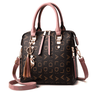 Character pattern cute cat tassel ladies crossbody purse messenger shoulder bag handbag for women