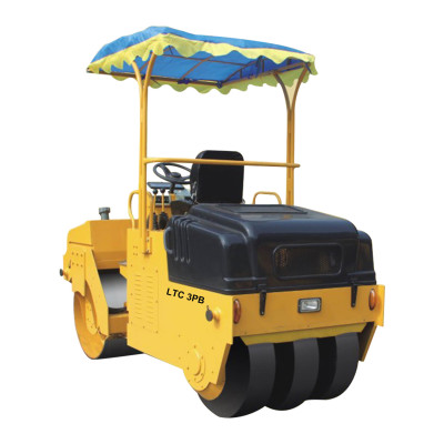 LTC3PB: mechanical driven, 3 ton vibratory road roller ( CE ) | front drum & 3 rear smooth tire ( or 2 rear pattern tire ) | China Small Vibratory Road Roller | www.henglida-china.com
