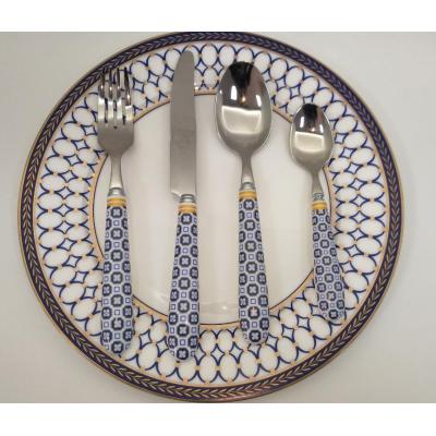 High quality unique ceramic handle cutlery set