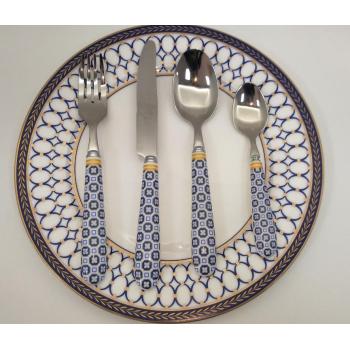 High quality unique ceramic handle cutlery set