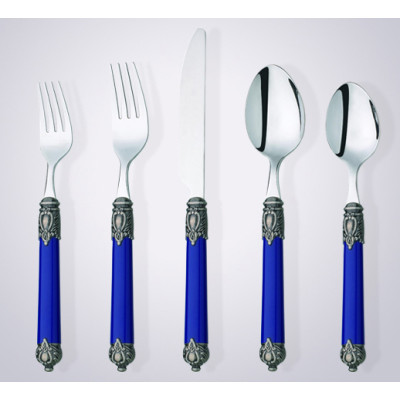 cultery set of dinnerware plastic handle  stainless steel cutlery