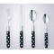 Hot Sale In American Disposable Plastic Silver Cutlery Set