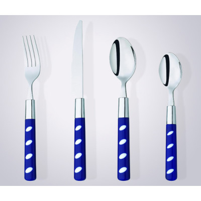 cheap tableware plastic handle stainless steel cutlery
