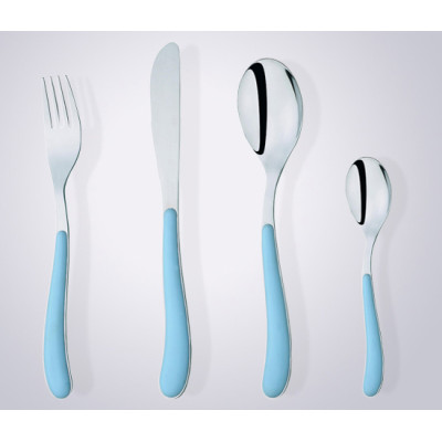 cathylin stainless steel plastic handle cutlery