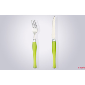 plastic handle 24pcs cutlery set