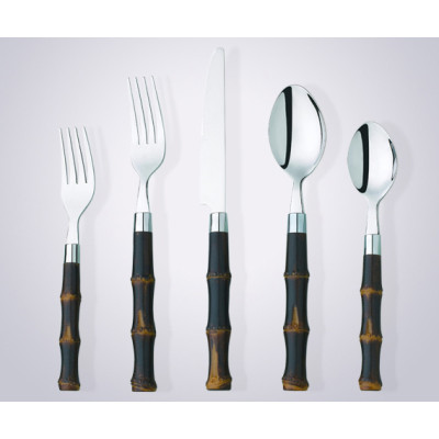 bamboo handle cutlery set