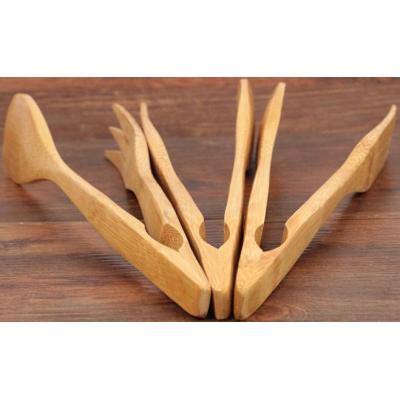 New Products Eco-friendly Bamboo Salad Suger Food Tong, Kitchen Utensils