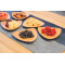 New Products Zakka Style Triangle Natural Wooden Turtle Shell Texture Fruits and Nuts Serving Plate