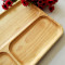 New Products Zakka Style Natural Wooden Unique Texture Baby Serving Plate Food Pate