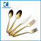 WZ001 Stainless steel Titanium black cutlery for restaurant and hotel