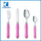 24PCS Stainless Steel Cultery Set Plastic Handle With PVC Box Packing