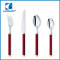 fashion design stainless steel cultery with colorful handle dinnerware set with good quality